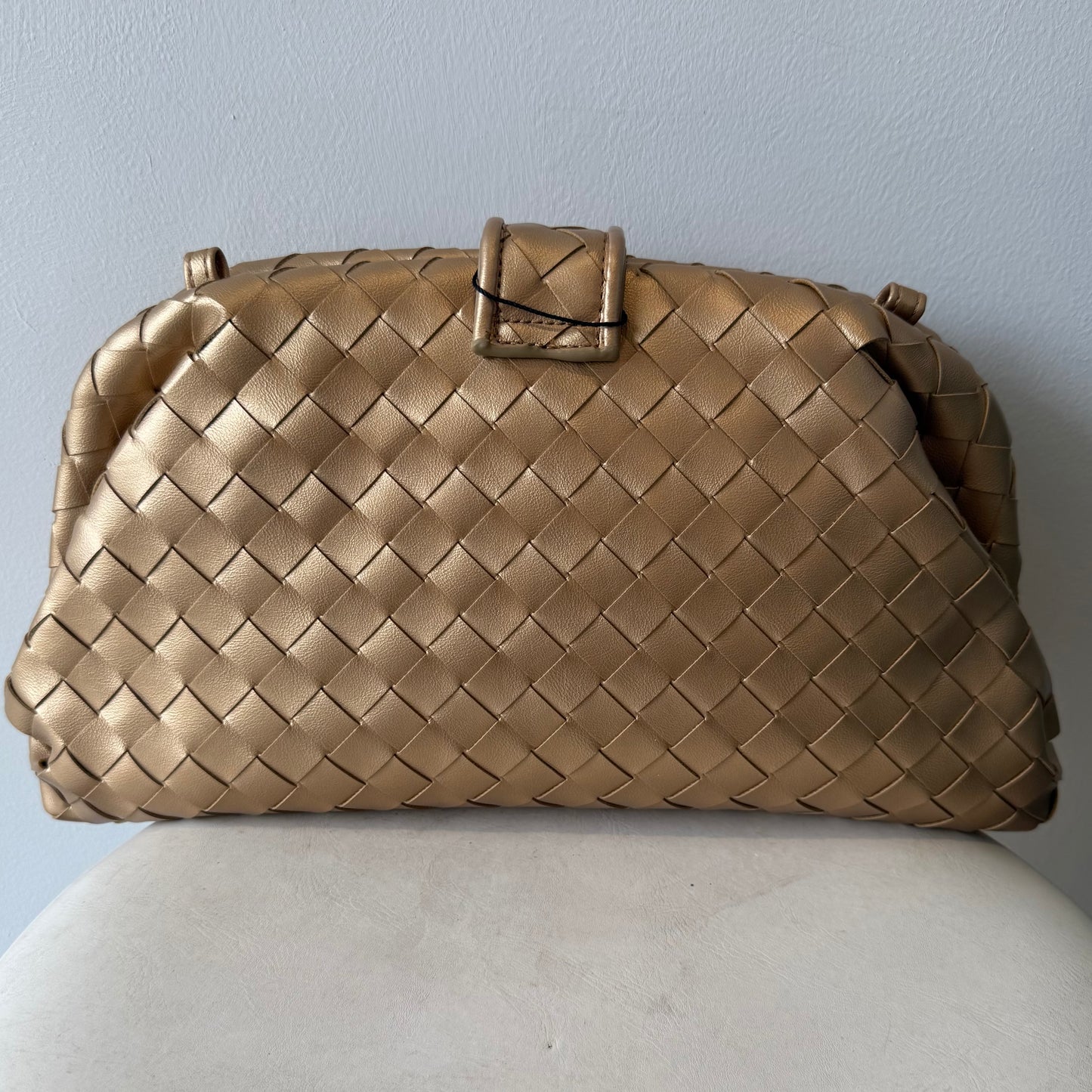 Gold Patent Leather Clutch