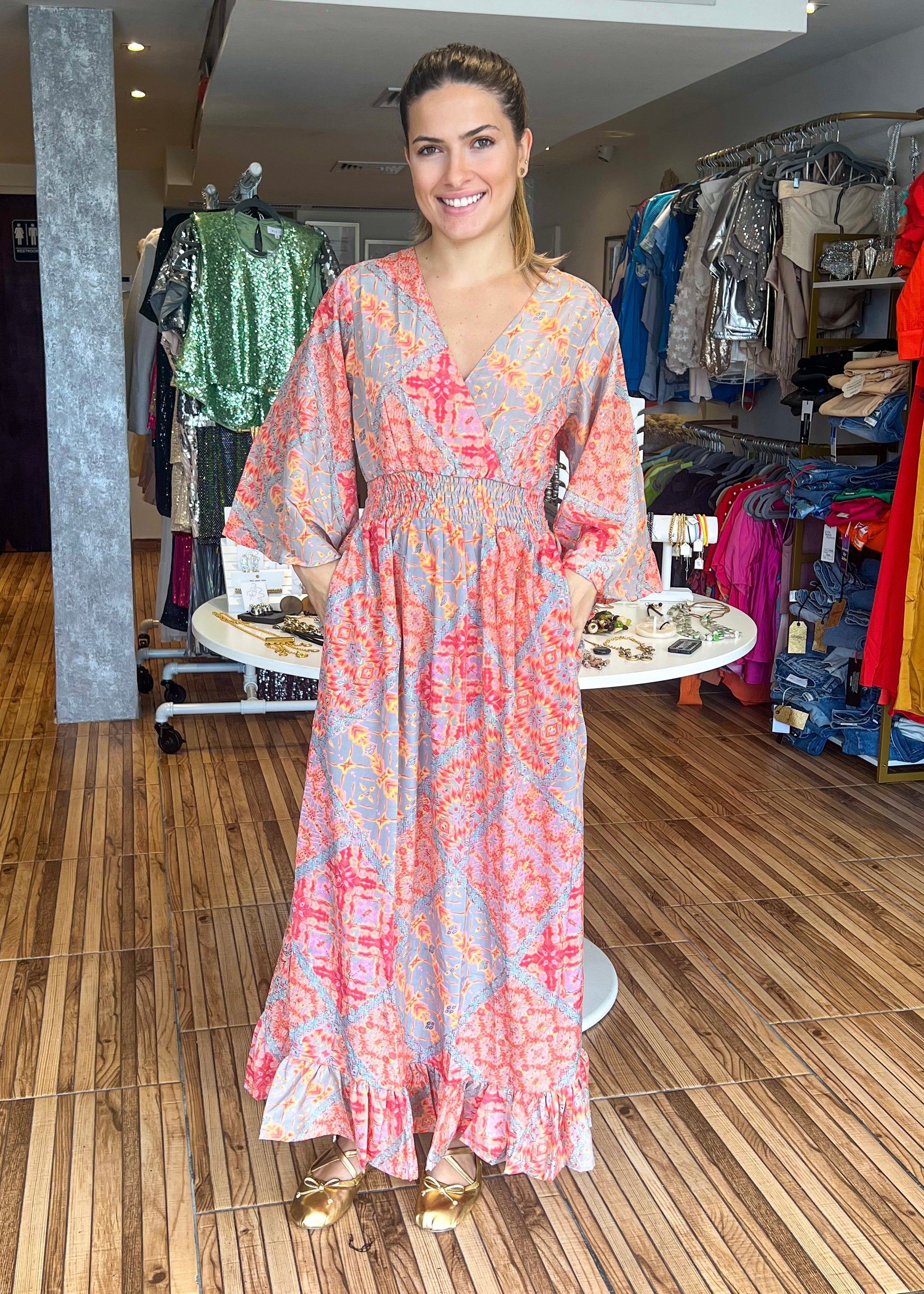 Tiffany Printed Maxi Dress