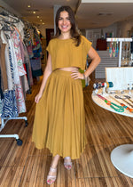 Load image into Gallery viewer, Gia Gold Mustard Set
