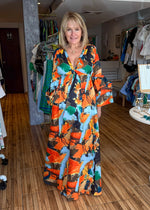 Load image into Gallery viewer, Eva Colorful Maxi Dress
