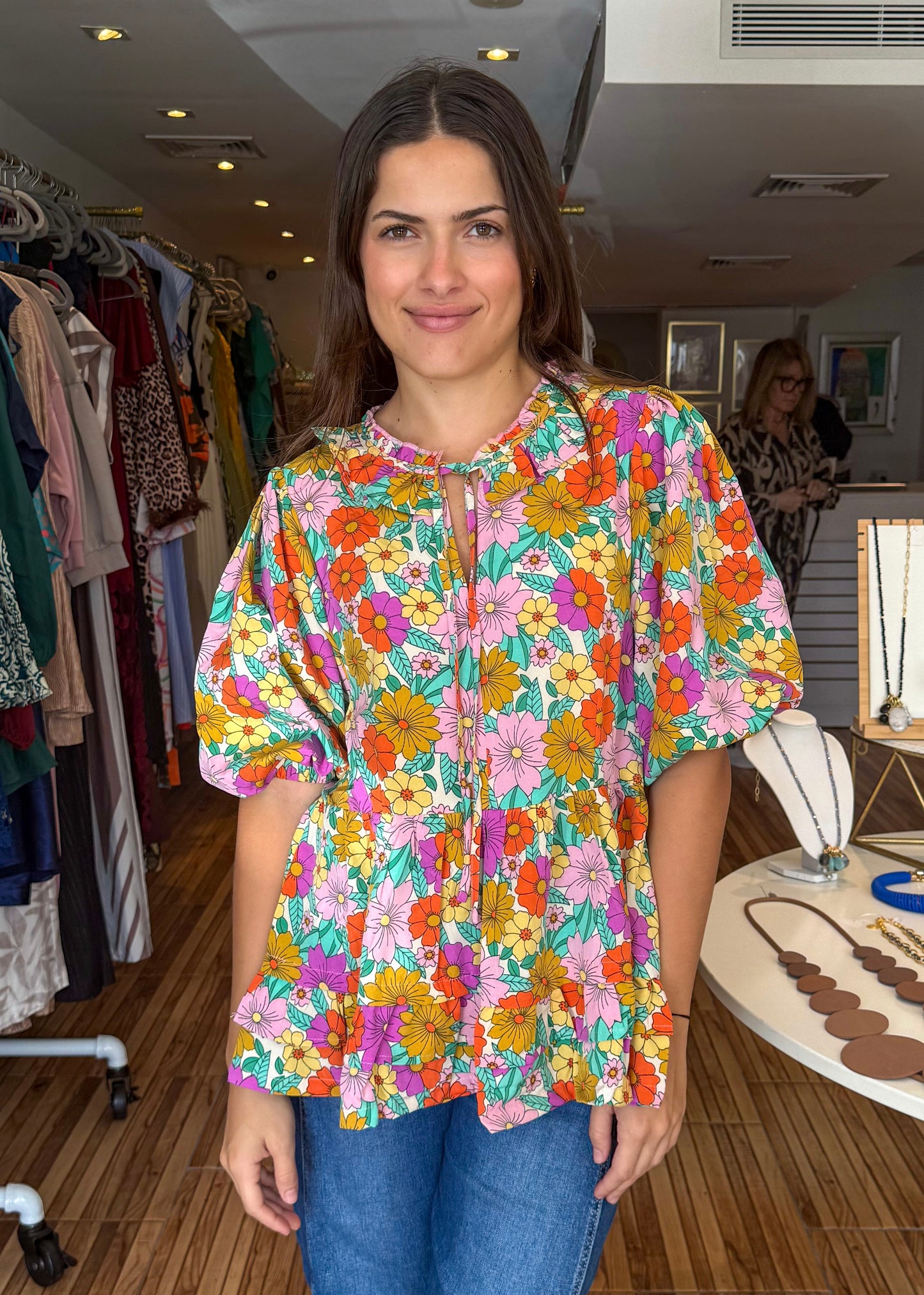 Patricia Pink Mix Top