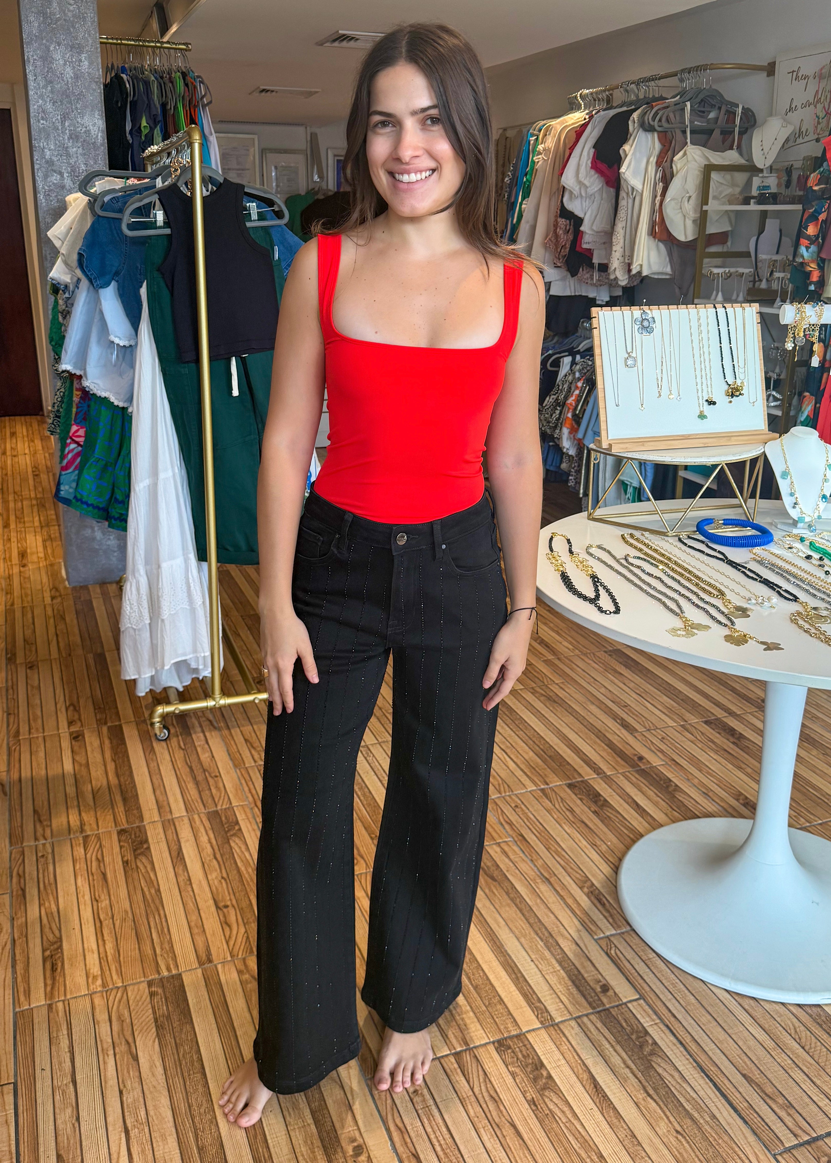 Christina Black Denim Jeans