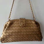 Load image into Gallery viewer, Gold Woven Bag
