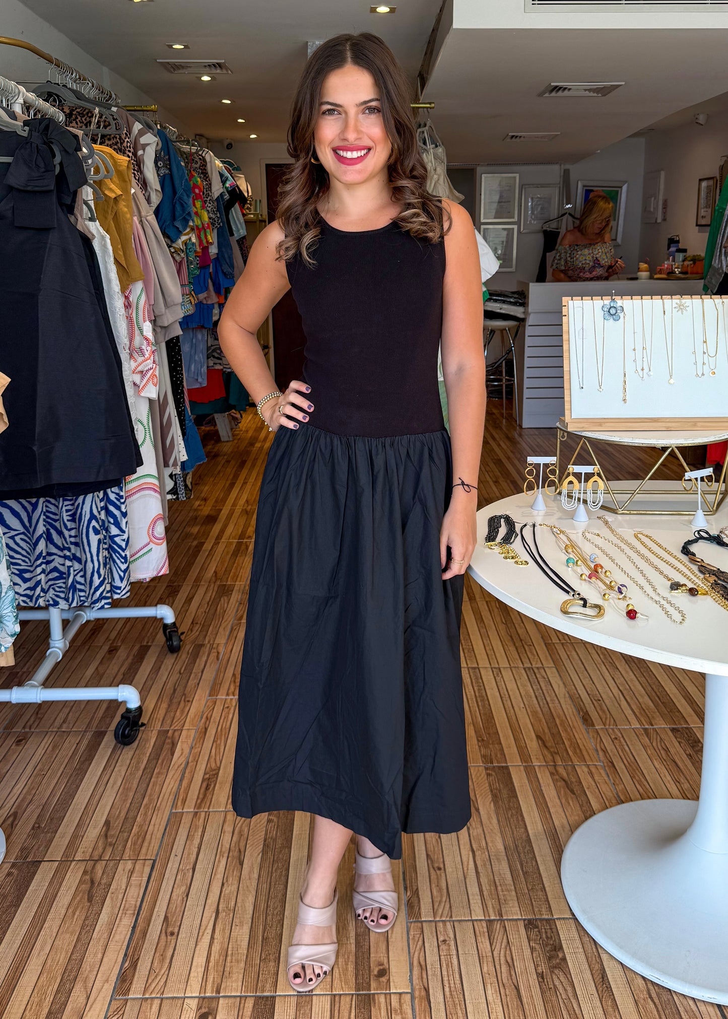 Veronica Black Maxi Dress
