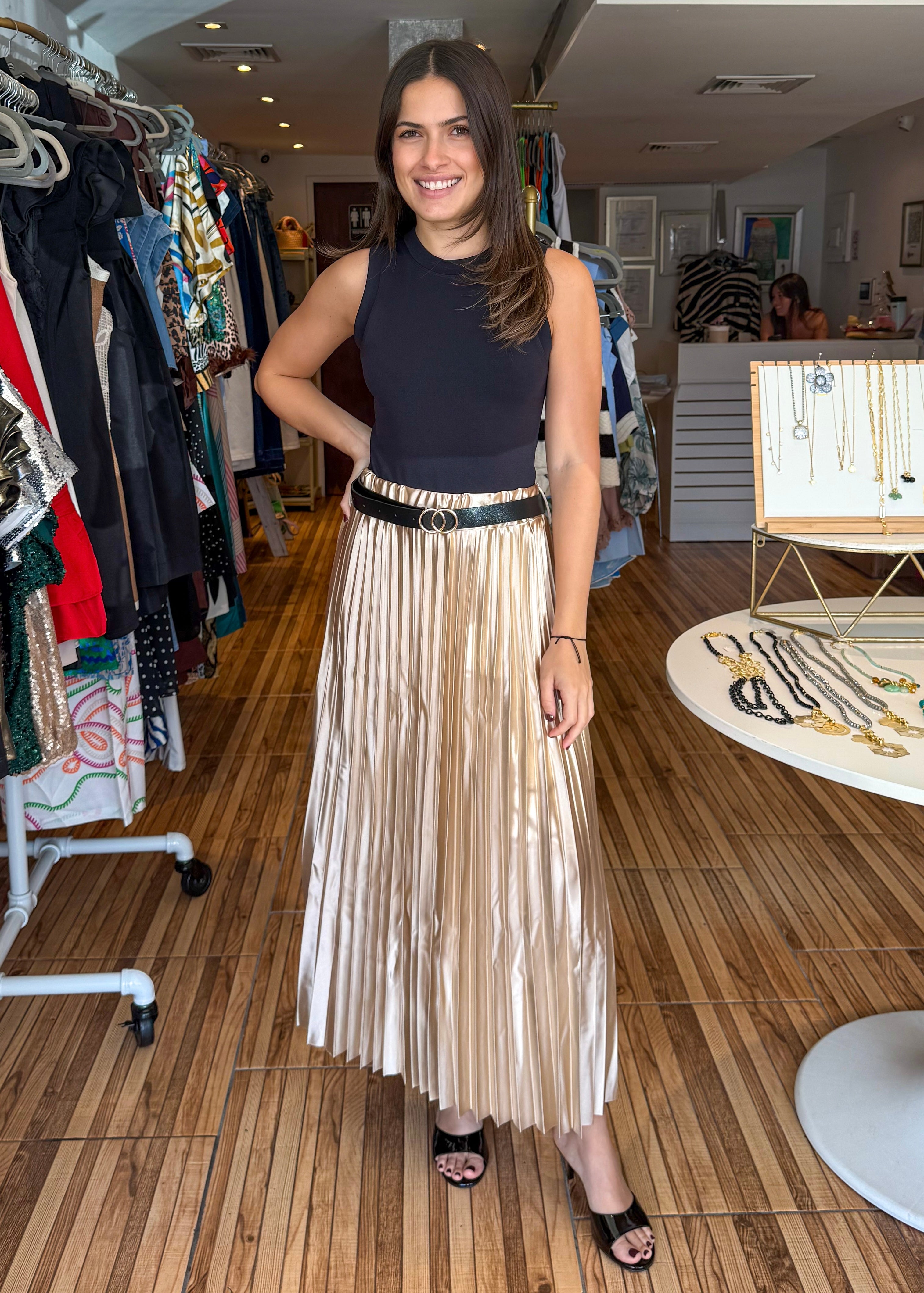 Charlotte Champagne Skirt