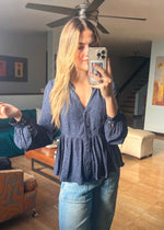Load image into Gallery viewer, Leanna Blue Top
