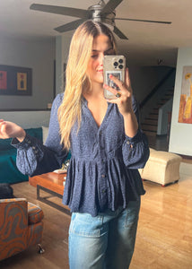 Leanna Blue Top