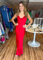 Load image into Gallery viewer, Paulina Red Maxi Dress
