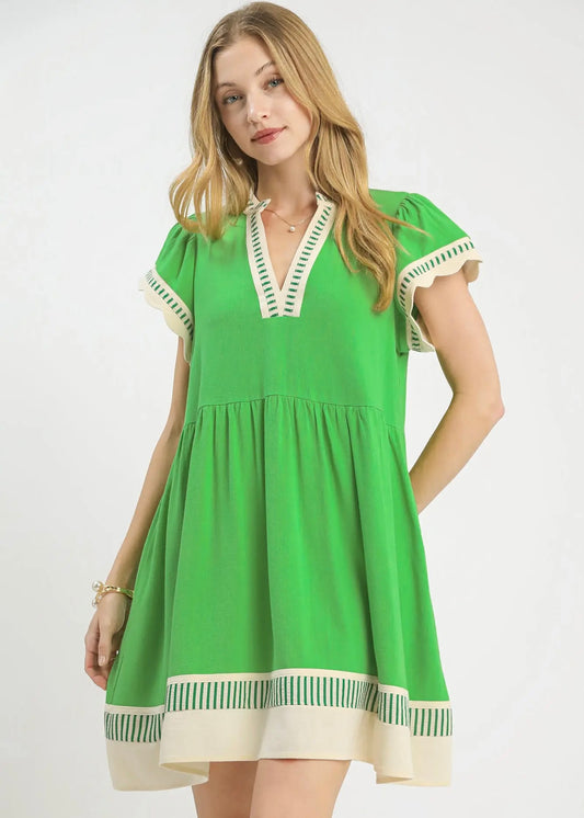 Lindsay Green Short Dress