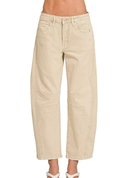 Gina Barrel Leg Denim Pants