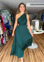 Load image into Gallery viewer, Leah Green Maxi Dress
