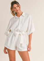 Load image into Gallery viewer, Tina Off White Romper
