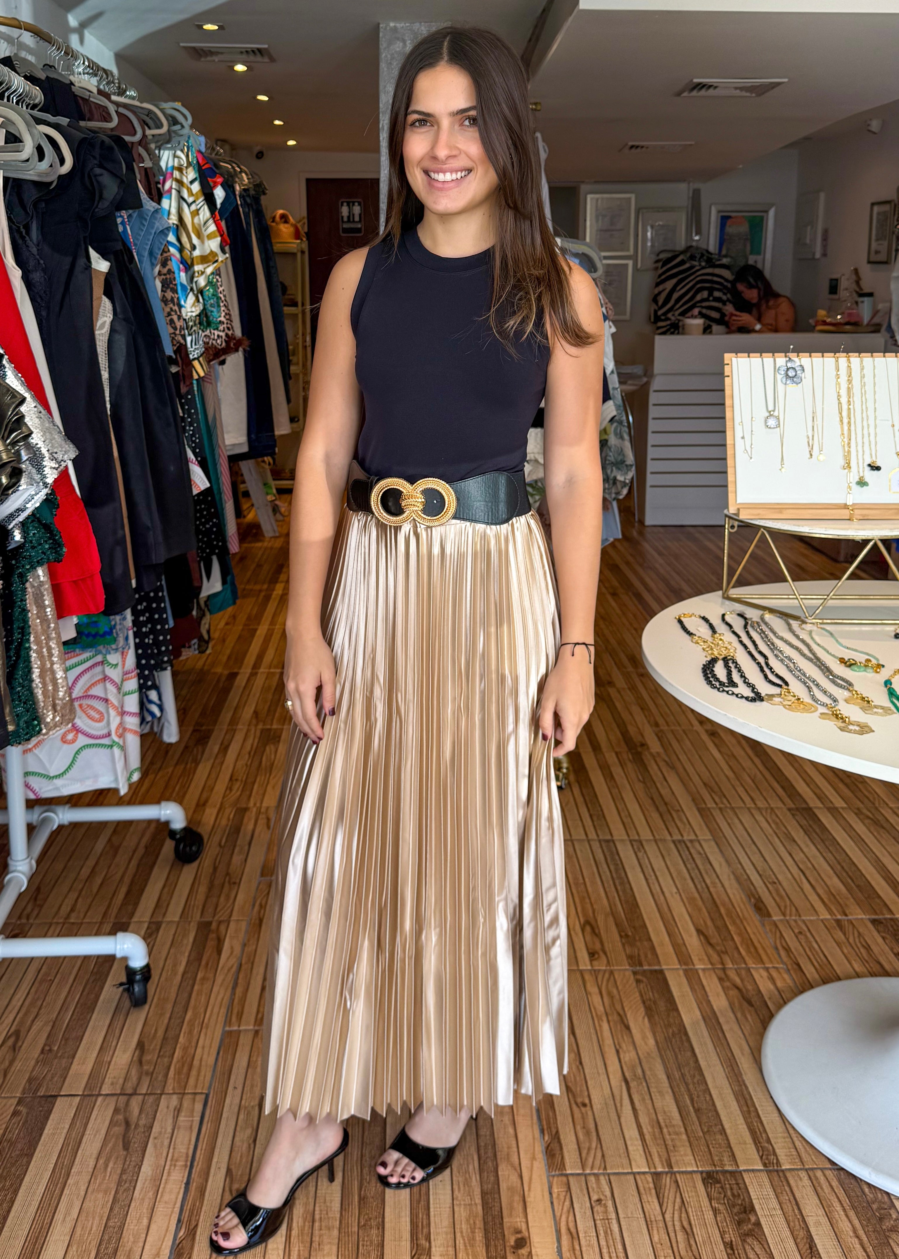 Charlotte Champagne Skirt