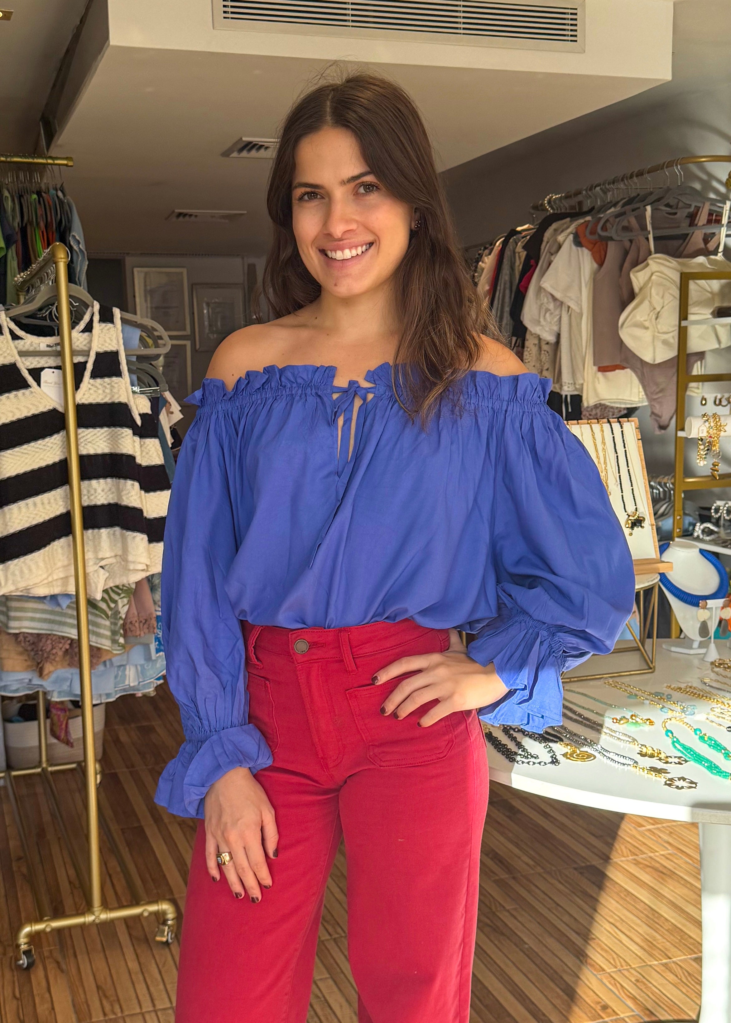 Sasha Sapphire Blue Top