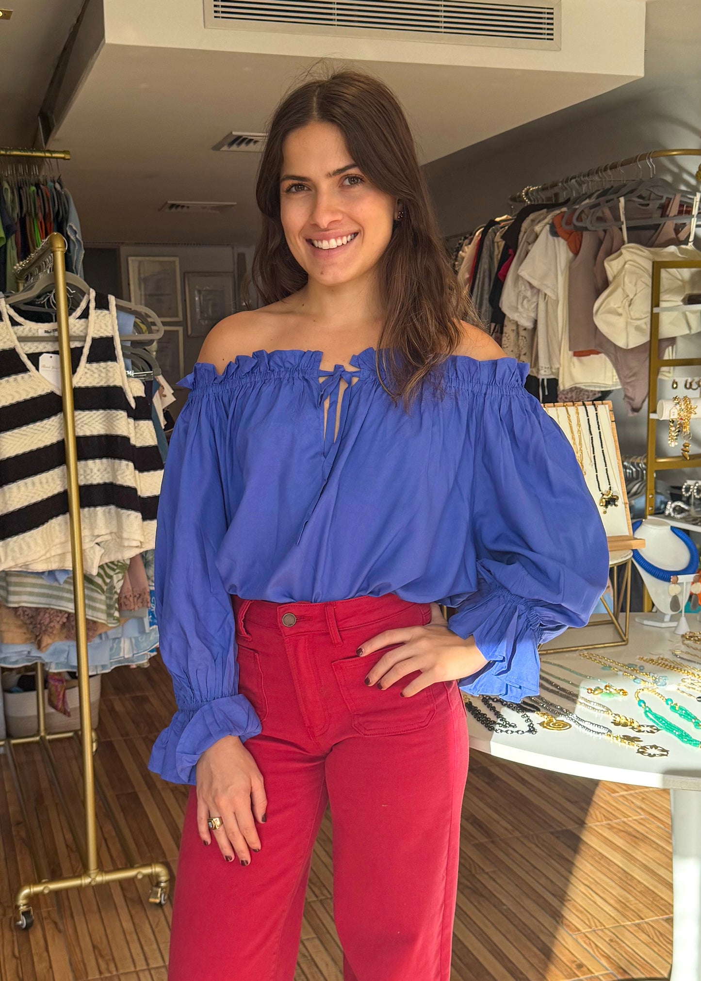 Sasha Sapphire Blue Top