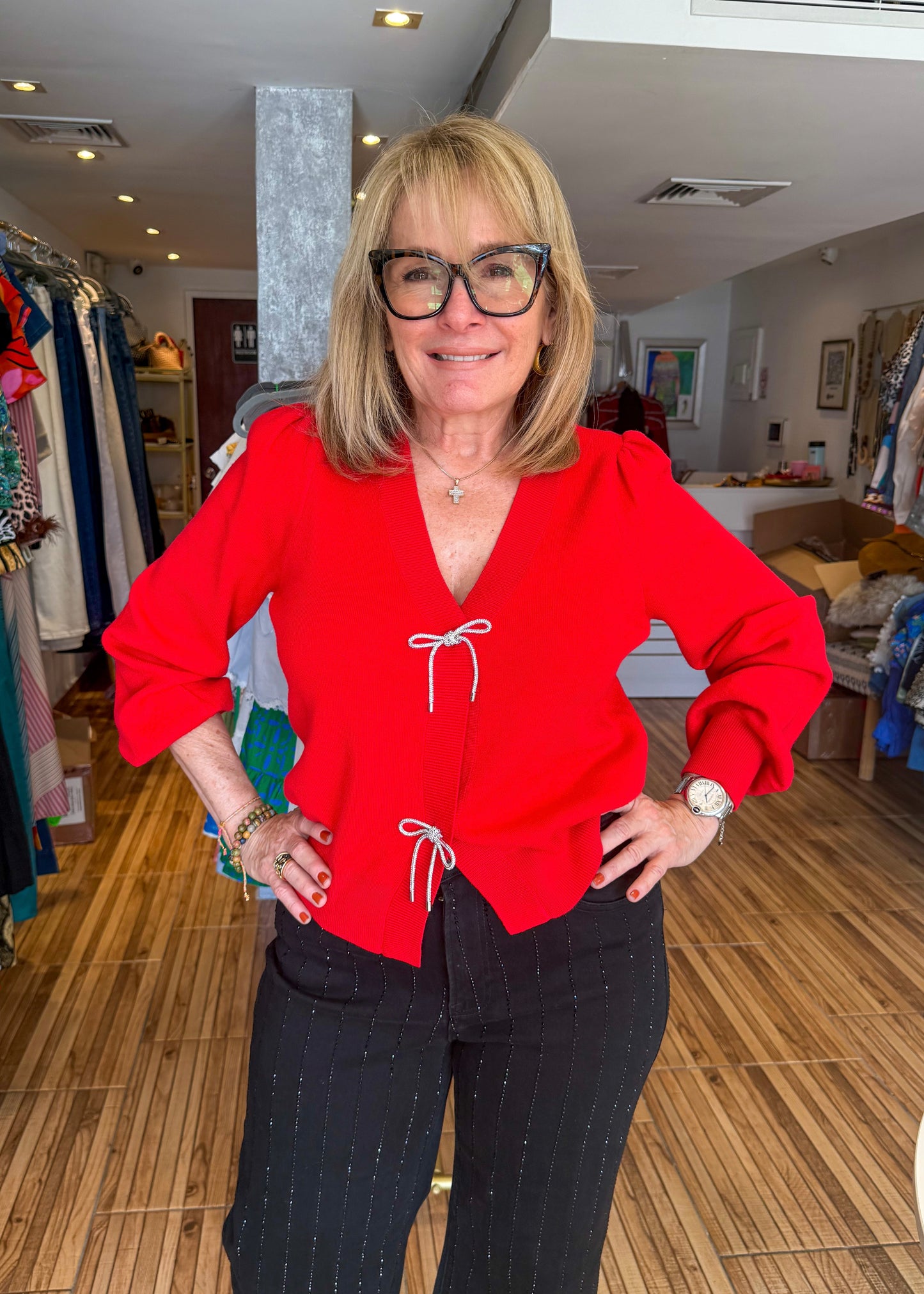Lisa Bow Tie Sweater