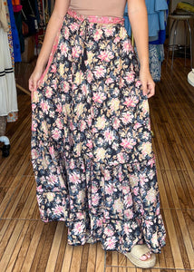 Becky Flower Print Maxi Skirt