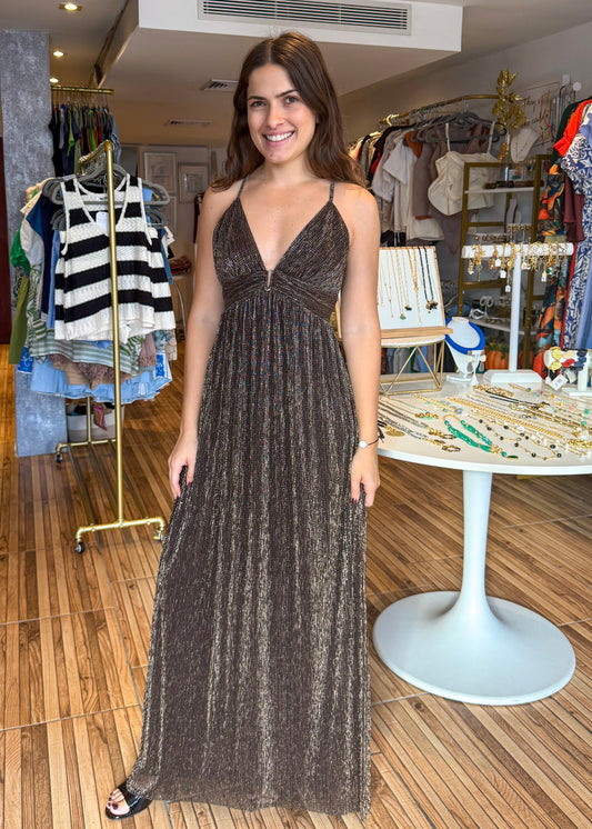 Sandra Shimmer Maxi Dress