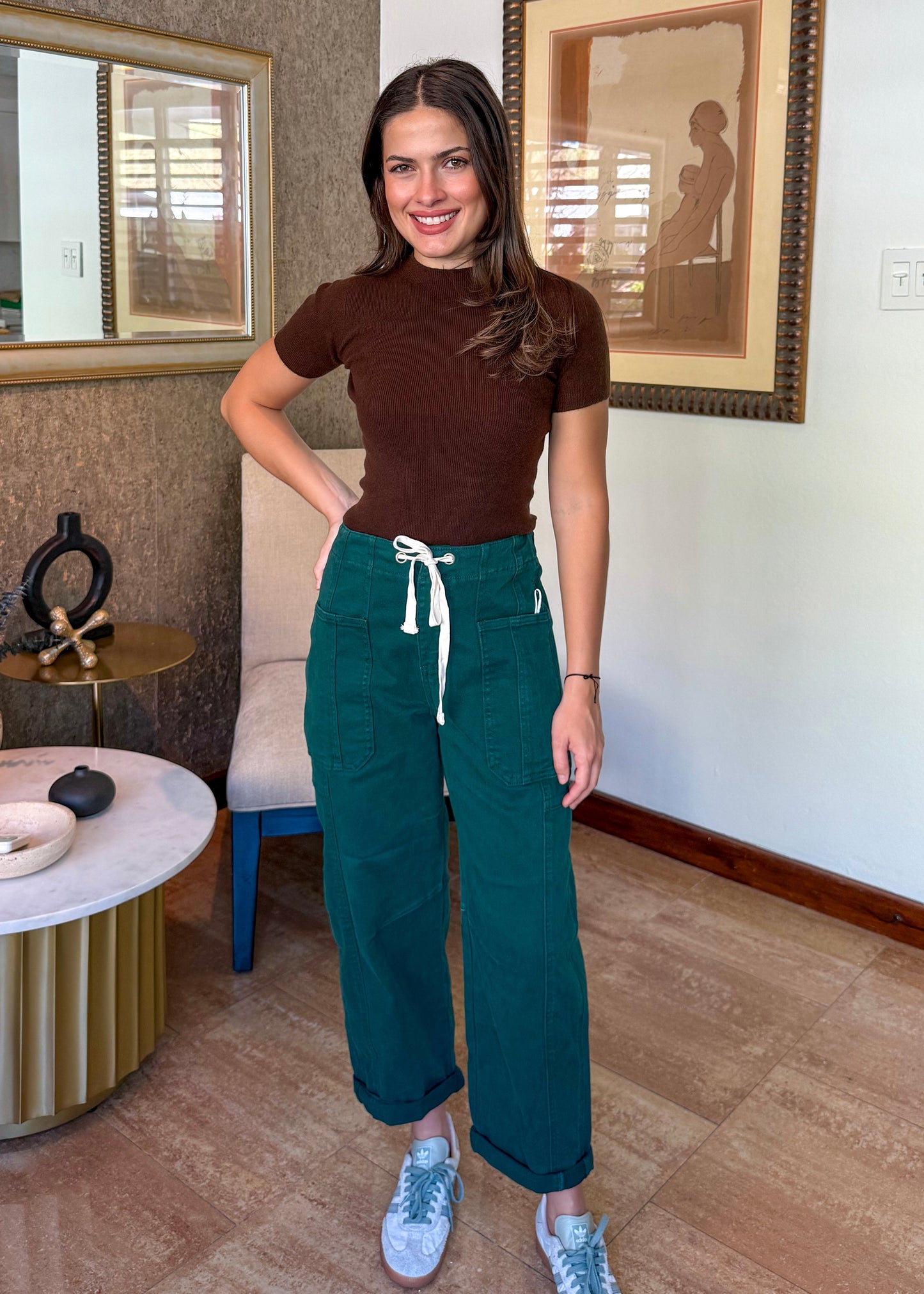 Heather Hunter Green Pants