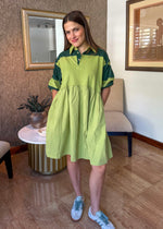 Load image into Gallery viewer, Gretchen Green Short Dress
