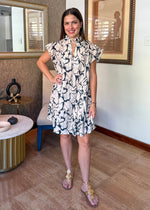 Load image into Gallery viewer, Camilla Cream Print Short Dress
