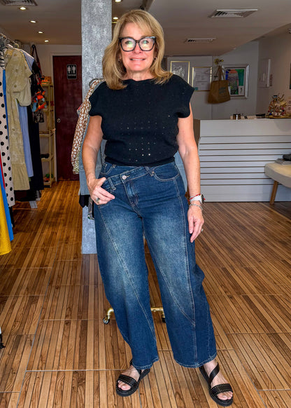 Candace High Waisted Barrel Jeans
