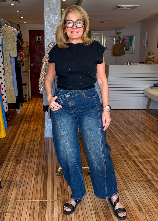 Candace High Waisted Barrel Jeans