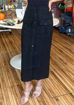 Load image into Gallery viewer, Haley Black Maxi Skirt
