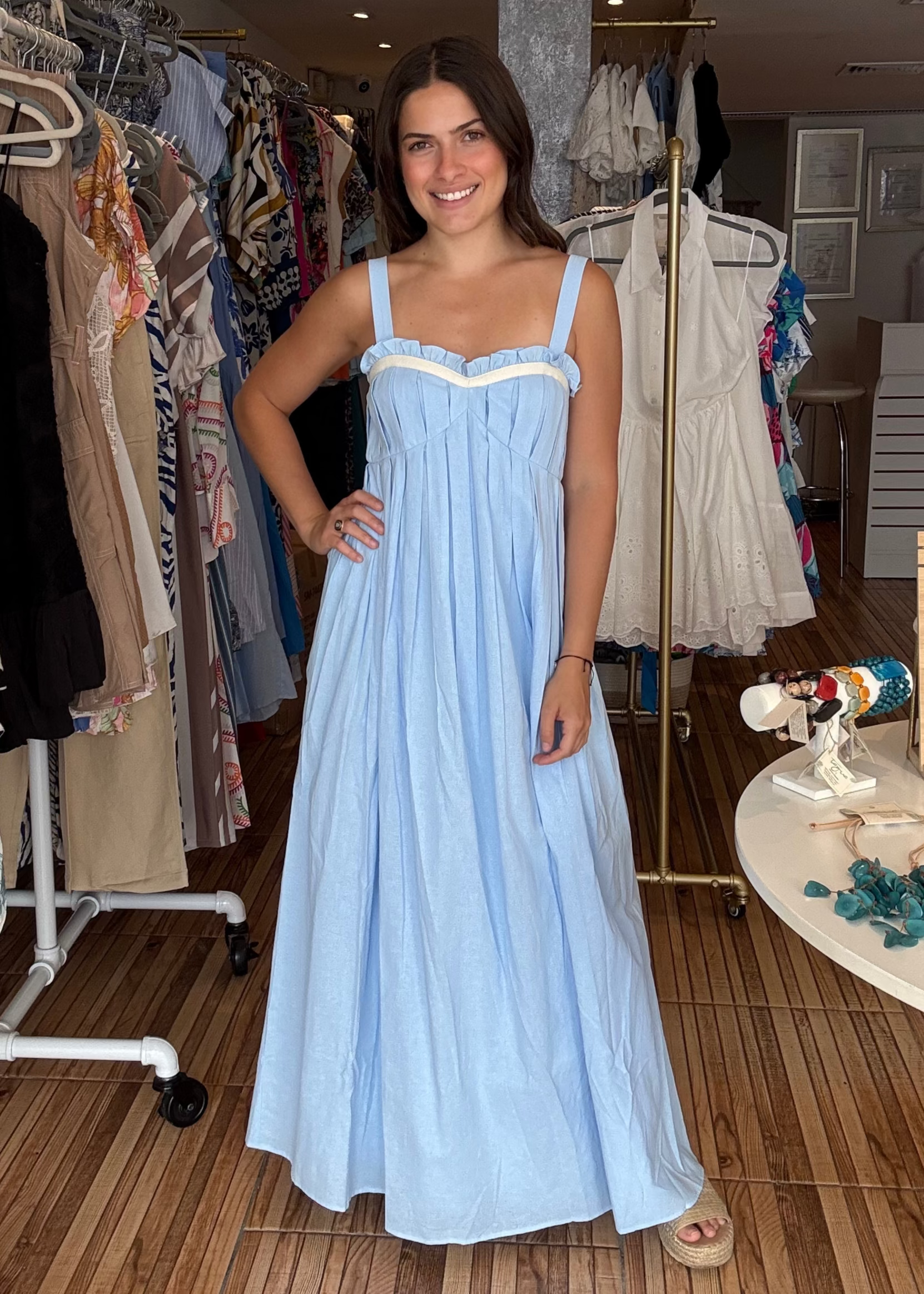 Lily Light Blue Maxi Dress