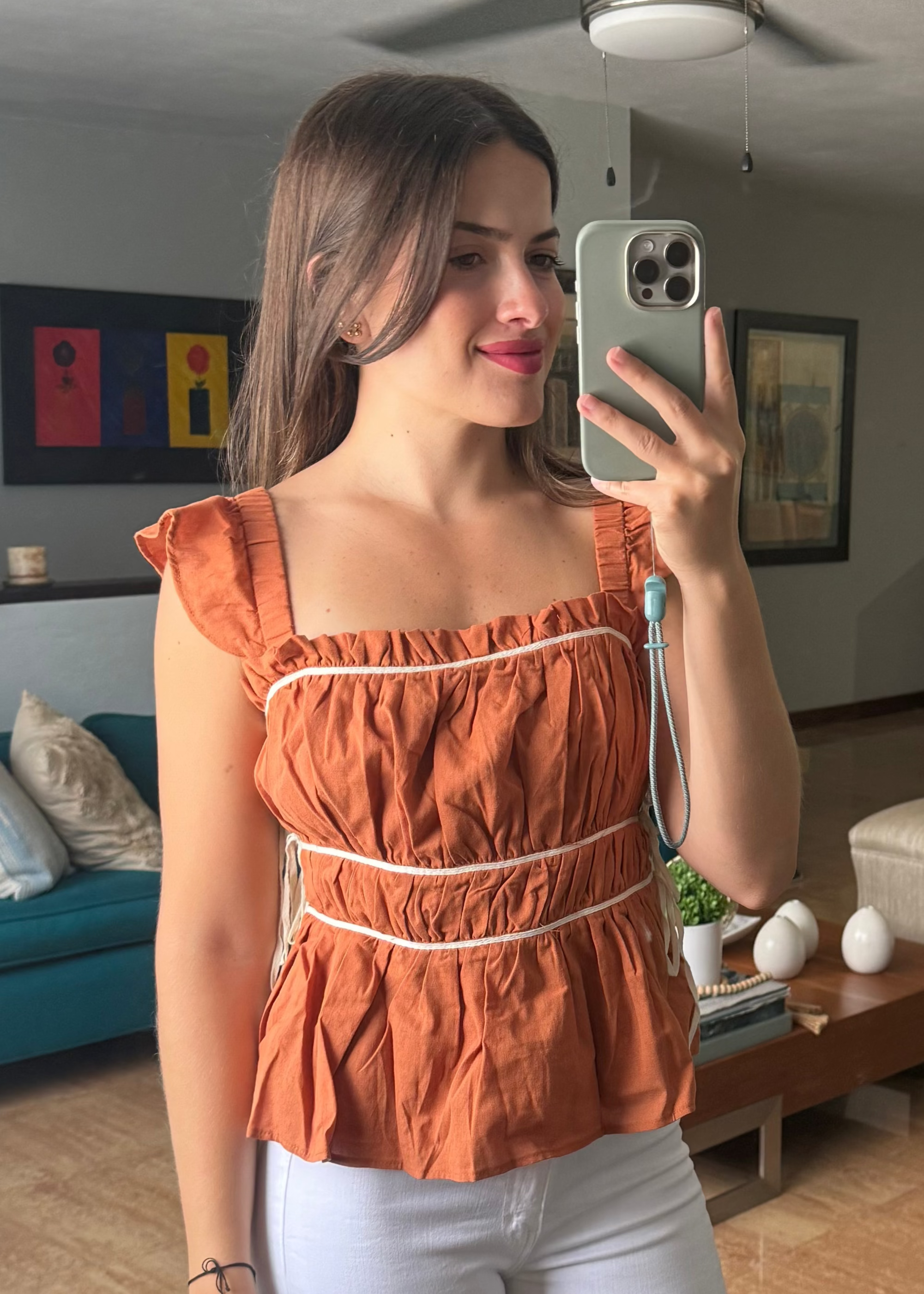 Brianna Burnt Orange Top