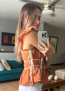 Brianna Burnt Orange Top