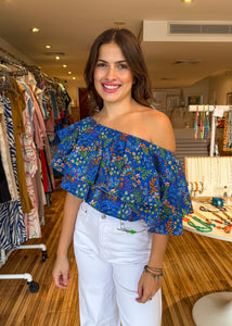 Claudia Cobalt Blue Top
