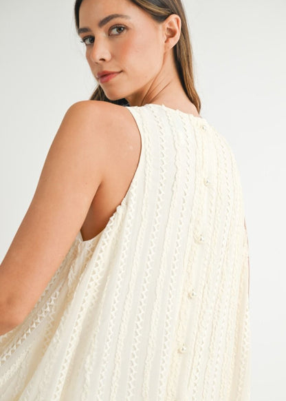 Camilla Cream Short Dress