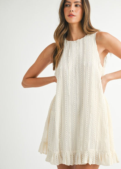 Camilla Cream Short Dress