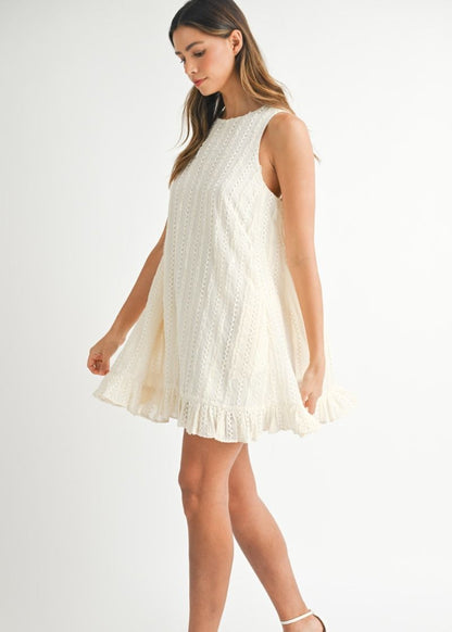 Camilla Cream Short Dress
