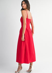 Kim Red Midi Dress