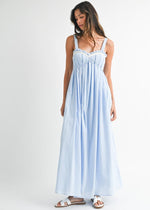 Load image into Gallery viewer, Lily Light Blue Maxi Dress
