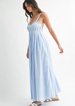 Load image into Gallery viewer, Lily Light Blue Maxi Dress
