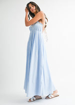 Load image into Gallery viewer, Lily Light Blue Maxi Dress
